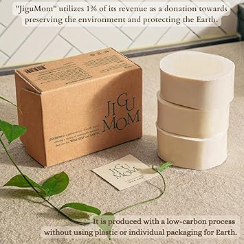 Natural Big Soap Bar Dishwashing (8.82oz *3 set) Eco Friendly Plastic Free Packaging with Sustainable Organic Ingredients for Kitchen